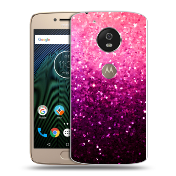 Силиконовый чехол на Motorola Moto G5s с принтом Блестки