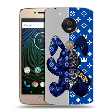 Силиконовый чехол на Motorola Moto G5s с принтом Луи робот