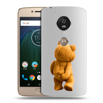 Силиконовый чехол на Motorola Moto G5s с принтом Медведь