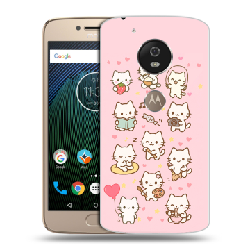 Силиконовый чехол на Motorola Moto G5s с принтом Hello Kitty Хелоу Кити