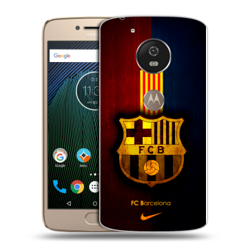 Силиконовый чехол на Motorola Moto G5s с принтом Барселона Barcelona