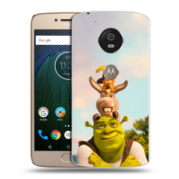 Силиконовый чехол на Motorola Moto G5s с принтом Шрек Shrek