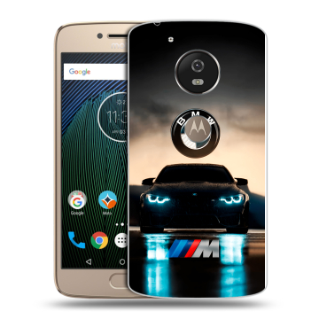 Силиконовый чехол на Motorola Moto G5s с принтом БМВ BMW