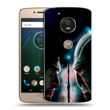 Силиконовый чехол на Motorola Moto G5s с принтом Гарри Поттер Harry Potter