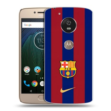 Силиконовый чехол на Motorola Moto G5s с принтом Барселона Barcelona