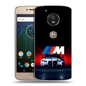 Силиконовый чехол на Motorola Moto G5s с принтом БМВ BMW