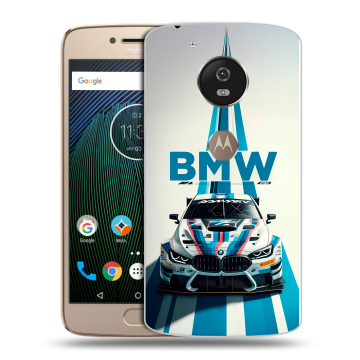 Силиконовый чехол на Motorola Moto G5s с принтом БМВ BMW