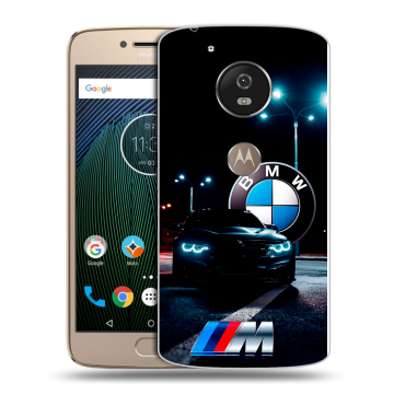 Силиконовый чехол на Motorola Moto G5s с принтом БМВ BMW