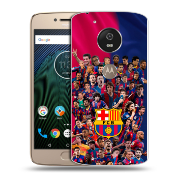Силиконовый чехол на Motorola Moto G5s с принтом Барселона Barcelona