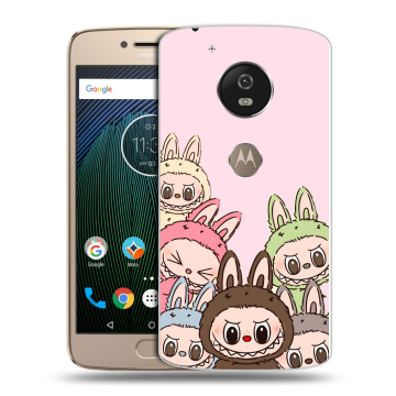 Силиконовый чехол на Motorola Moto G5s с принтом Лабубу