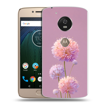 Силиконовый чехол на Motorola Moto G5s с принтом Цветы