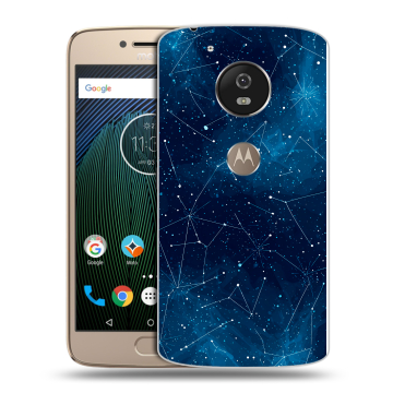Силиконовый чехол на Motorola Moto G5s с принтом Космос звезды
