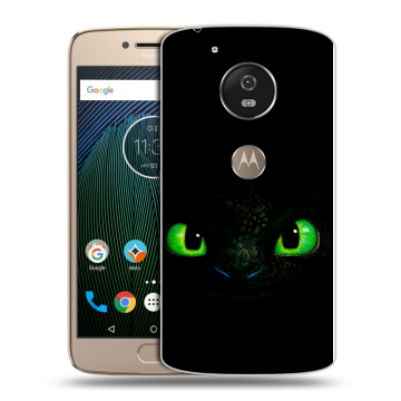 Силиконовый чехол на Motorola Moto G5s с принтом Как приручить дракона