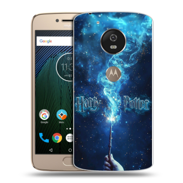 Силиконовый чехол на Motorola Moto G5s с принтом Harry Potter Гарри Поттер