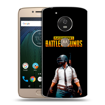 Силиконовый чехол на Motorola Moto G5s с принтом PUGB ПАГБ