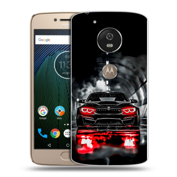 Силиконовый чехол на Motorola Moto G5s с принтом BMW БМВ