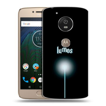 Силиконовый чехол на Motorola Moto G5s с принтом Harry Potter Гарри Поттер