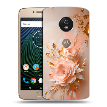 Силиконовый чехол на Motorola Moto G5s с принтом женский