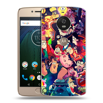 Силиконовый чехол на Motorola Moto G5s с принтом Gravity Falls Гравити Фолз