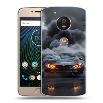 Силиконовый чехол на Motorola Moto G5s с принтом BMW БМВ