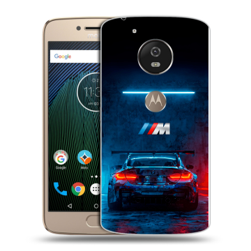 Силиконовый чехол на Motorola Moto G5s с принтом BMW БМВ
