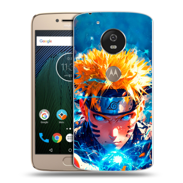 Силиконовый чехол на Motorola Moto G5s с принтом Аниме Наруто Naruto