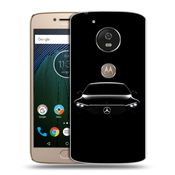 Силиконовый чехол на Motorola Moto G5s с принтом Mercedes Мерседес