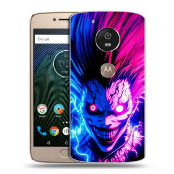 Силиконовый чехол на Motorola Moto G5s с принтом Death note Тетрадь смерти