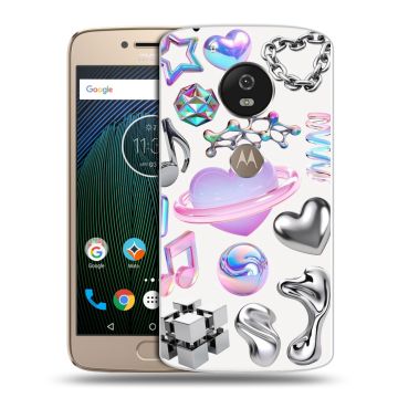 Силиконовый чехол на Motorola Moto G5s с принтом Y2K