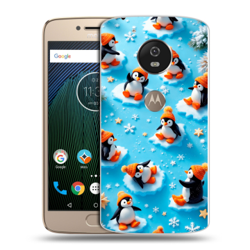 Силиконовый чехол на Motorola Moto G5s с принтом Новый год Силиконовый чехол на Motorola Moto G5s с принтом Новый год