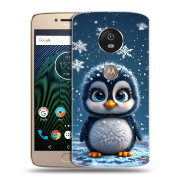 Силиконовый чехол на Motorola Moto G5s с принтом Новый год Силиконовый чехол на Motorola Moto G5s с принтом Новый год