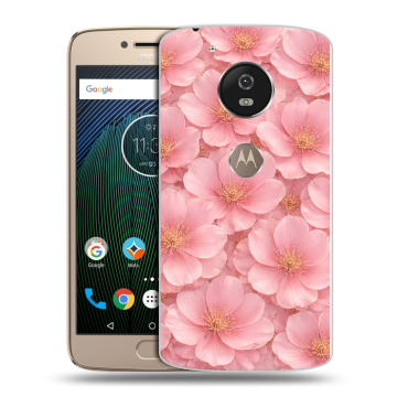 Силиконовый чехол на Motorola Moto G5s с принтом женский