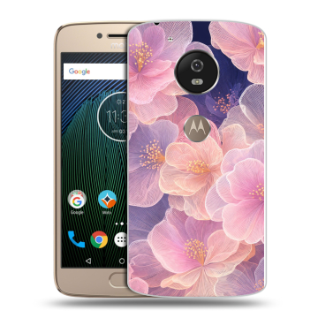 Силиконовый чехол на Motorola Moto G5s с принтом женский