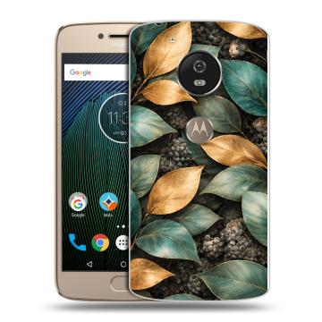 Силиконовый чехол на Motorola Moto G5s с принтом женский