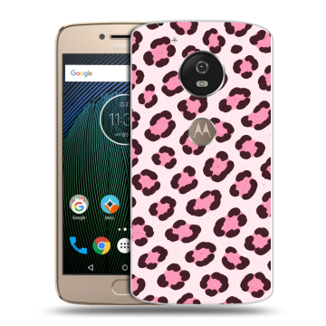 Силиконовый чехол на Motorola Moto G5s с принтом для девочек