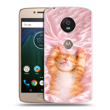 Силиконовый чехол на Motorola Moto G5s с принтом женский