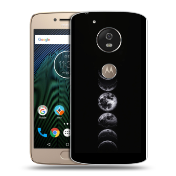 Силиконовый чехол на Motorola Moto G5s с принтом женский