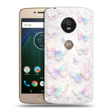 Силиконовый чехол на Motorola Moto G5s с принтом женский