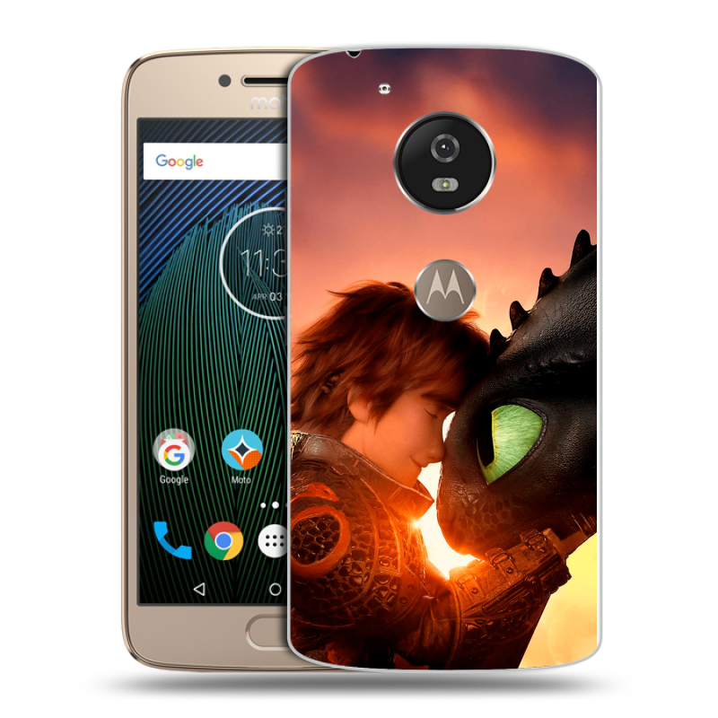 Пластиковый чехол на Motorola Moto G5s с принтом Как приручить дракона Пластиковый чехол на Motorola Moto G5s с принтом Как приручить дракона