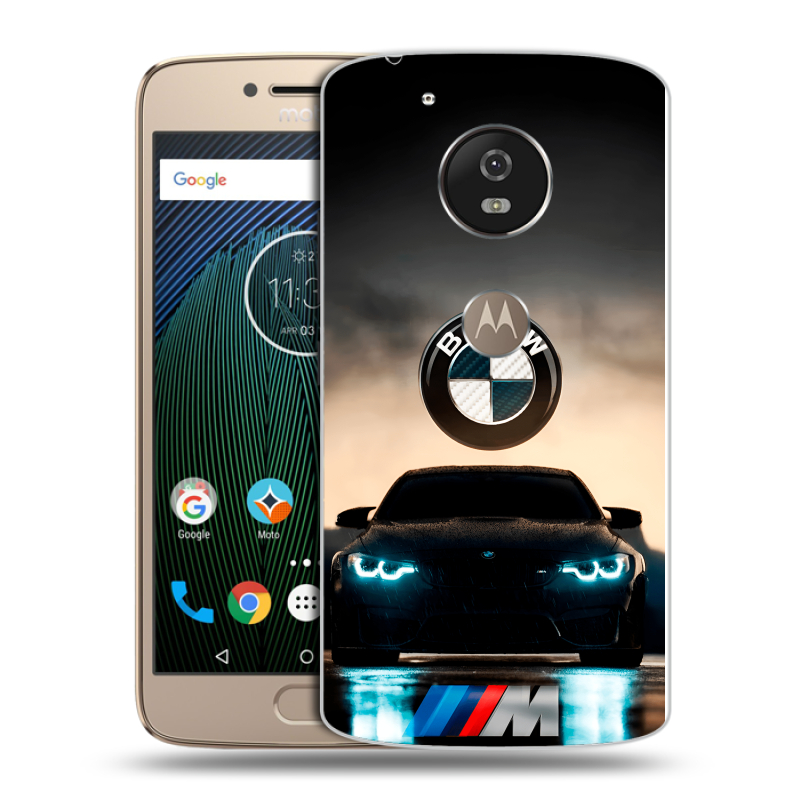 Силиконовый чехол на Motorola Moto G5s с принтом БМВ BMW Силиконовый чехол на Motorola Moto G5s с принтом БМВ BMW