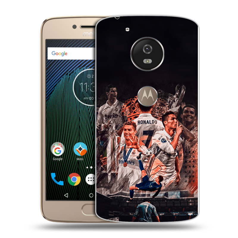 Пластиковый чехол на Motorola Moto G5s с принтом Реал Роналдо Real Ronaldo Пластиковый чехол на Motorola Moto G5s с принтом Реал Роналдо Real Ronaldo