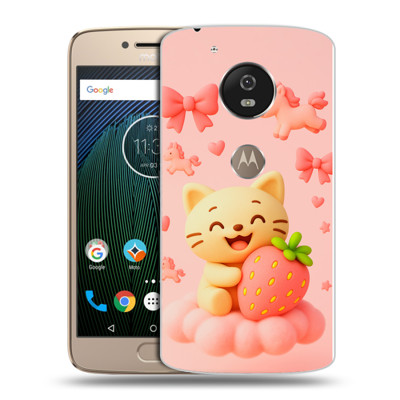 Пластиковый чехол на Motorola Moto G5s с принтом для девочек Пластиковый чехол на Motorola Moto G5s с принтом для девочек