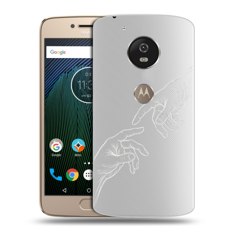 Силиконовый чехол на Motorola Moto G5s с принтом Сотворение мира Силиконовый чехол на Motorola Moto G5s с принтом Сотворение мира