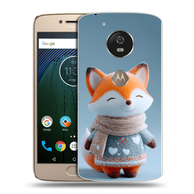 Пластиковый чехол на Motorola Moto G5s с принтом Лиса Пластиковый чехол на Motorola Moto G5s с принтом Лиса