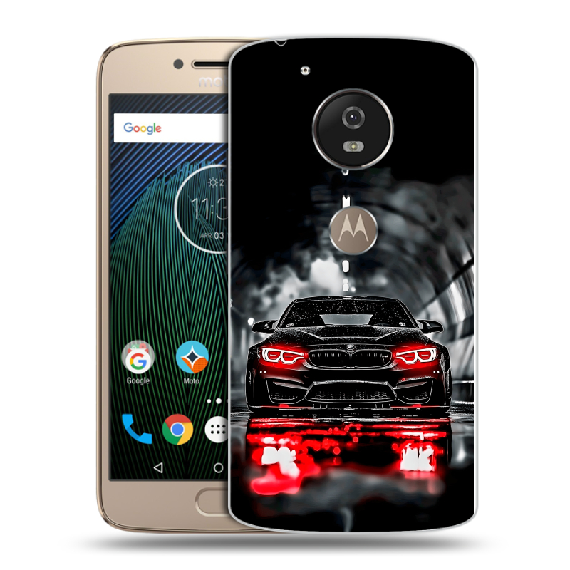 Силиконовый чехол на Motorola Moto G5s с принтом BMW БМВ Силиконовый чехол на Motorola Moto G5s с принтом BMW БМВ