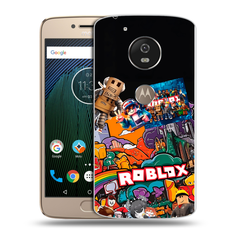Силиконовый чехол на Motorola Moto G5s с принтом Roblox Роблокс Силиконовый чехол на Motorola Moto G5s с принтом Roblox Роблокс