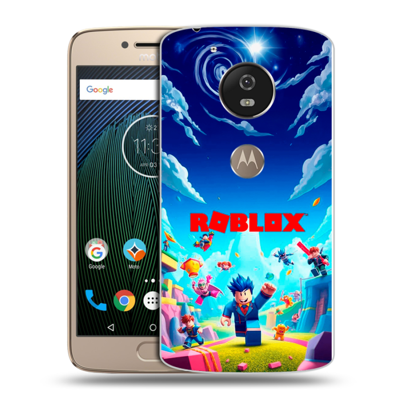 Силиконовый чехол на Motorola Moto G5s с принтом Roblox Роблокс Силиконовый чехол на Motorola Moto G5s с принтом Roblox Роблокс