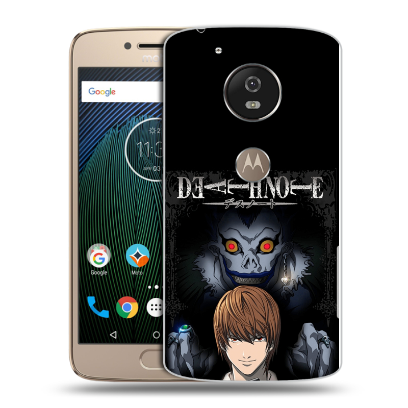 Пластиковый чехол на Motorola Moto G5s с принтом Death note Тетрадь смерти Пластиковый чехол на Motorola Moto G5s с принтом Death note Тетрадь смерти