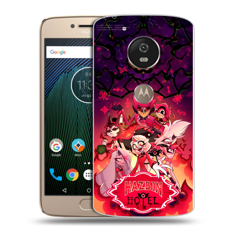 Пластиковый чехол на Motorola Moto G5s с принтом Hazbin Hotel Отель Хазбин Пластиковый чехол на Motorola Moto G5s с принтом Hazbin Hotel Отель Хазбин