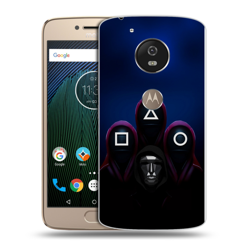 Пластиковый чехол на Motorola Moto G5s с принтом Игра Кальмара Пластиковый чехол на Motorola Moto G5s с принтом Игра Кальмара